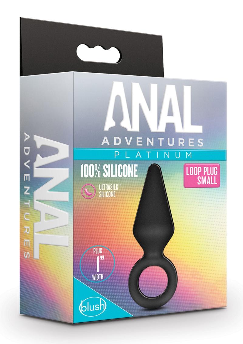 Anal Adventures Platinum Silicone Small Loop Plug