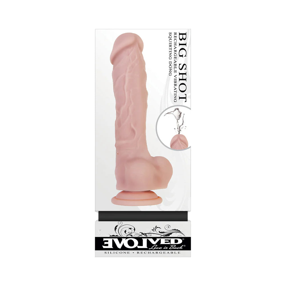 Big Shot Rechargeable Vibrating Silicone Squirting Dildo