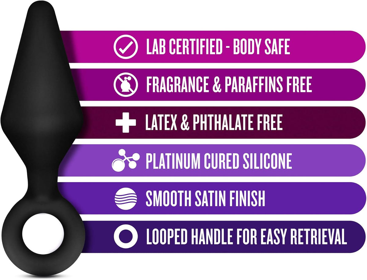 Anal Adventures Platinum Silicone Loop Plug Kit