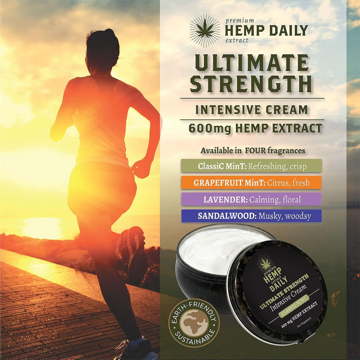 Earthly Body Daily Ultimate Cream Muscle Rub 600mg