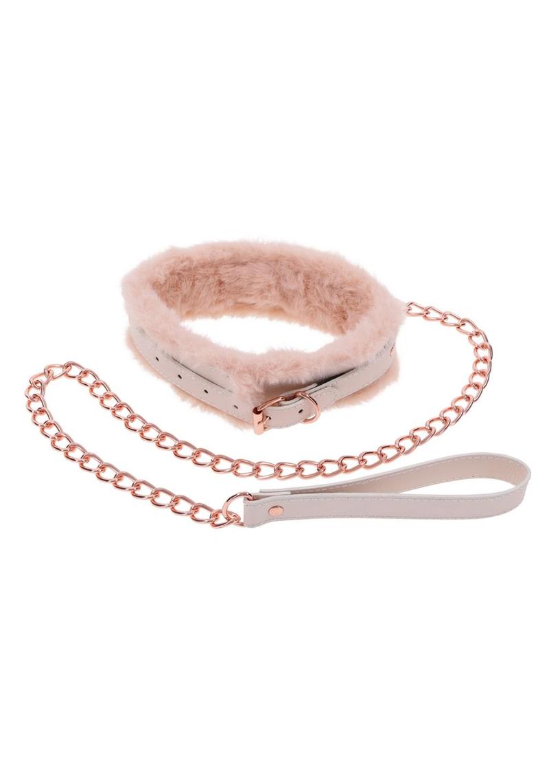 Sex & Mischief Peaches ‘n CreaMe Fur Collar & Leash
