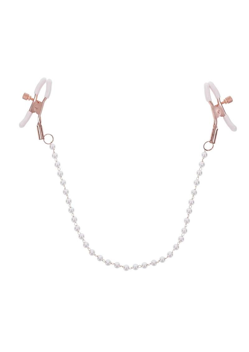 Sex & Mischief Peaches 'n CreaMe Pearl Nipple Clamps