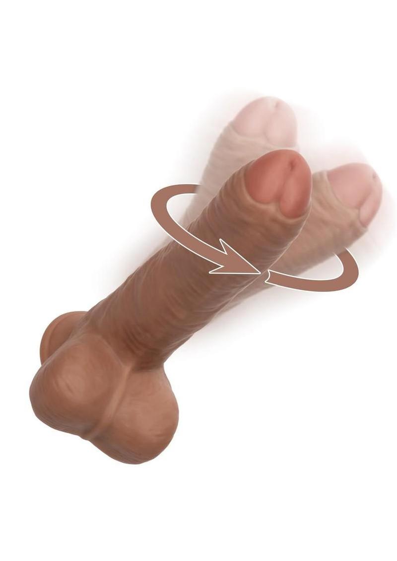 Working Stiff The Gyrating Bartender Rechargeable Dildo - Caramel