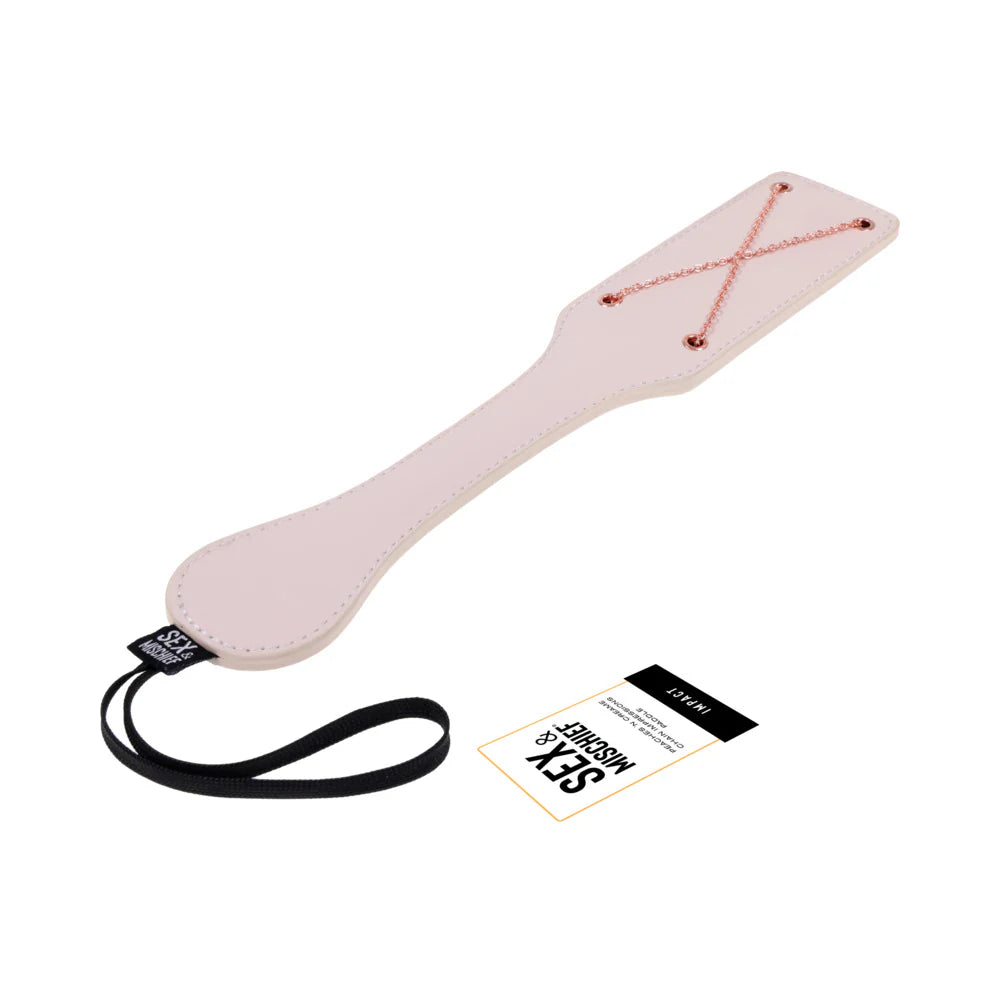 Sportsheets Sex & Mischief Peaches 'n CreaMe Chain Impressions Paddle