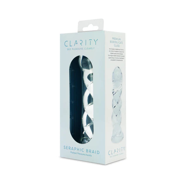 Clarity Seraphic Braid Glass Dildo