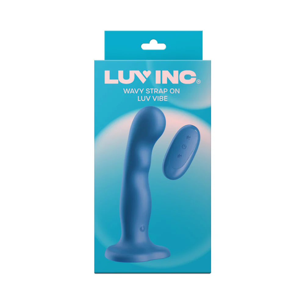 Luv Inc Ws38: Wavy Strap On Luv Vibe Blue
