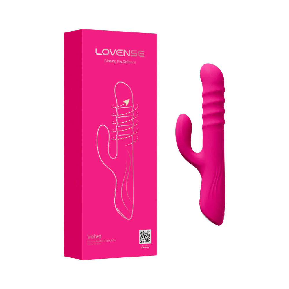 Lovense Velvo Rotating Beaded G-Spot & Clit Rabbit Vibrator