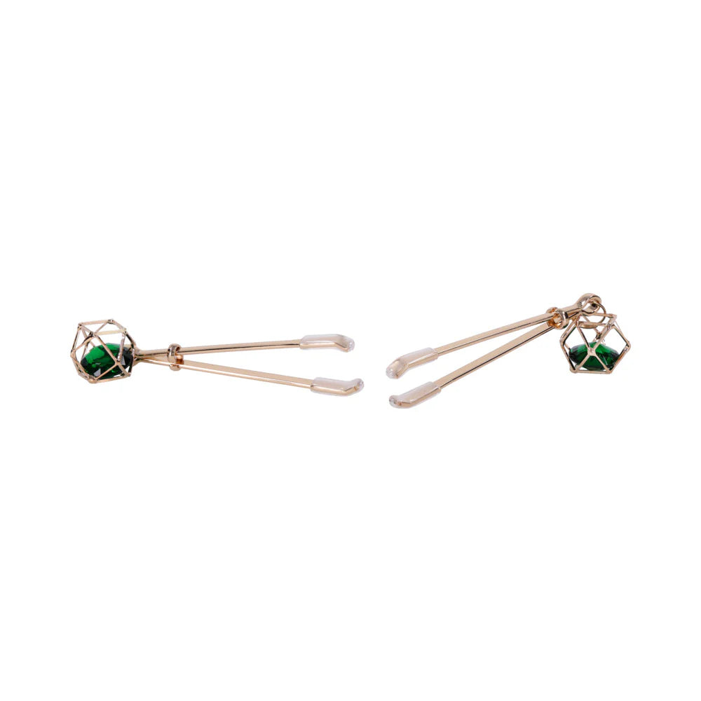 Sportsheets Sex & Mischief Indica Crystal Nipple Clips