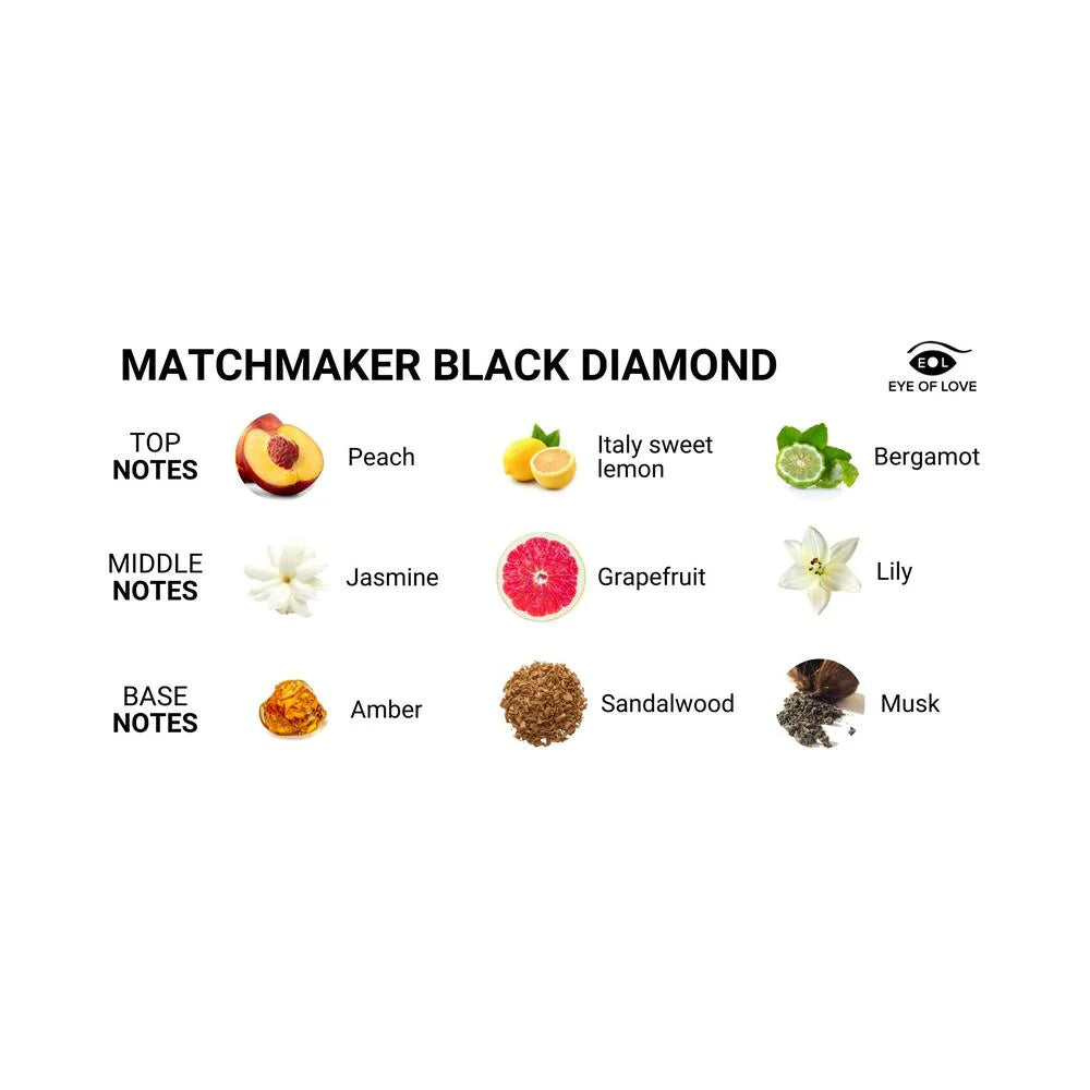 Eye of Love Matchmaker Black Diamond Pheromone Cologne - Attract Her