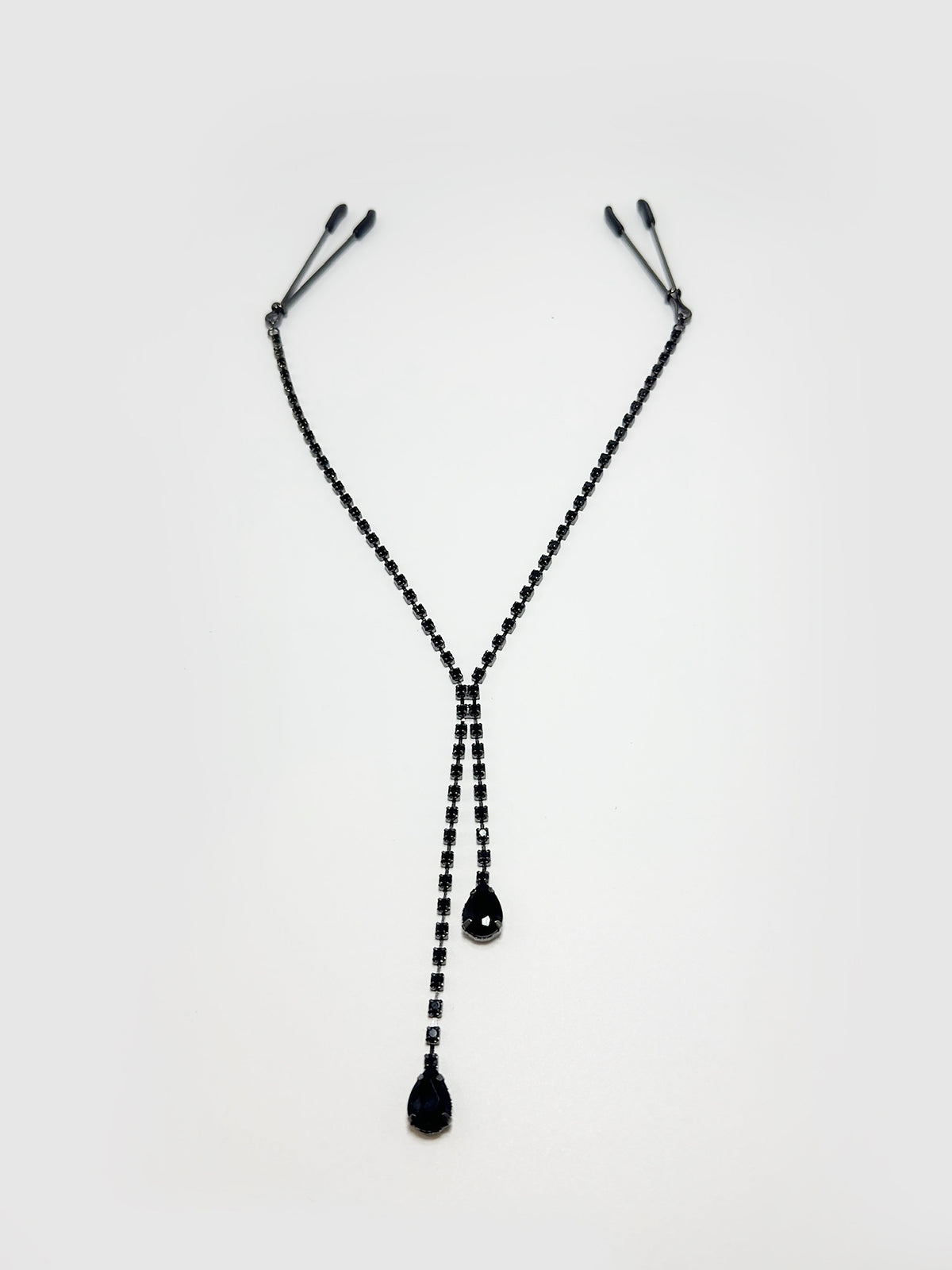 RHINESTONE DANGLE CLAMPS