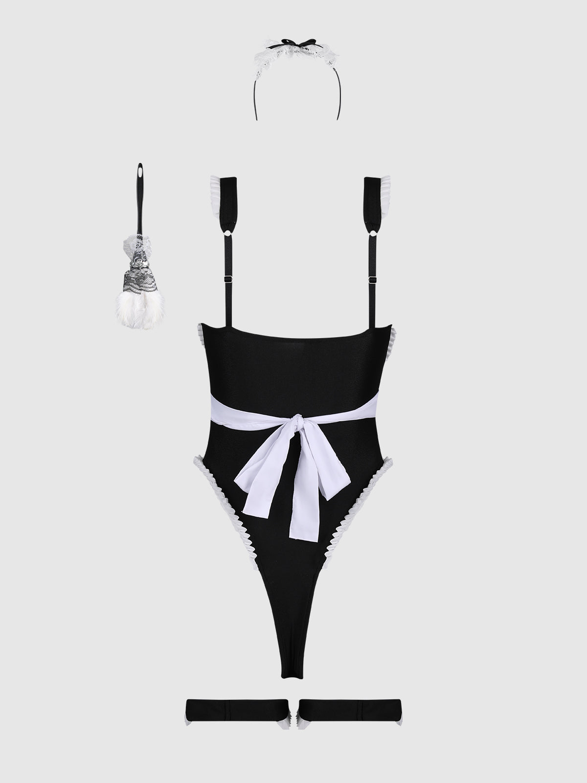 MAID TEDDY, APRON, HEADPIECE & DUSTER