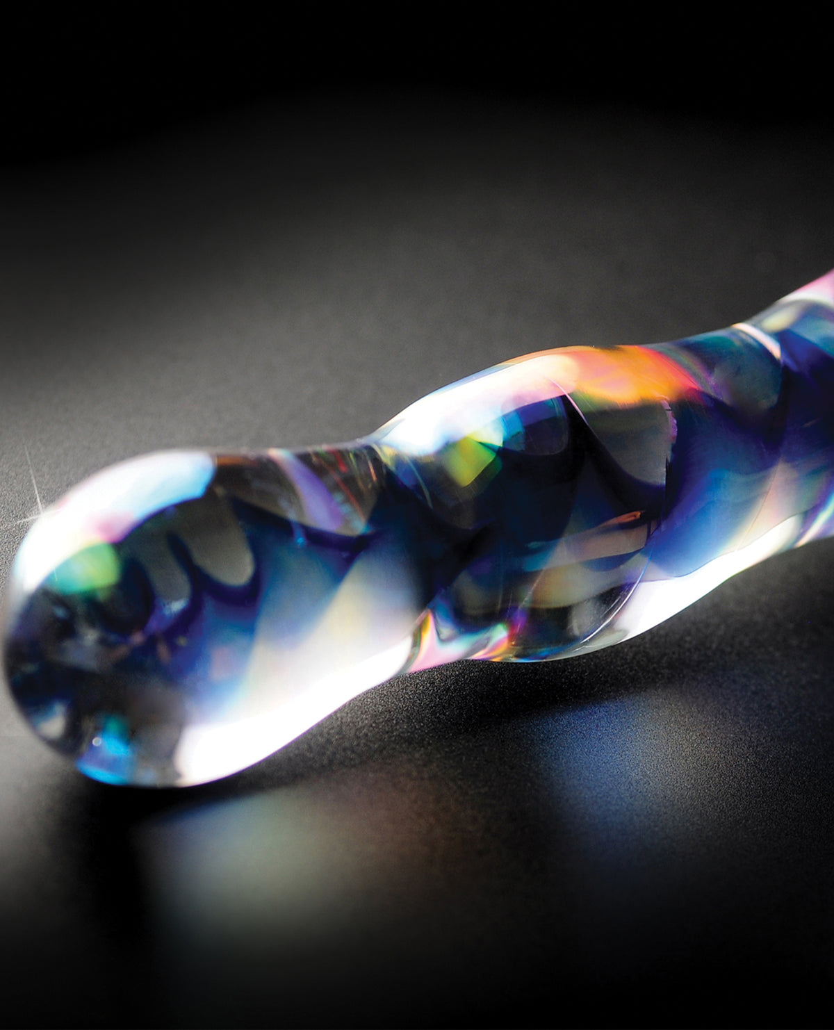 Icicles No.8-Blue Swirl 7" Dildo