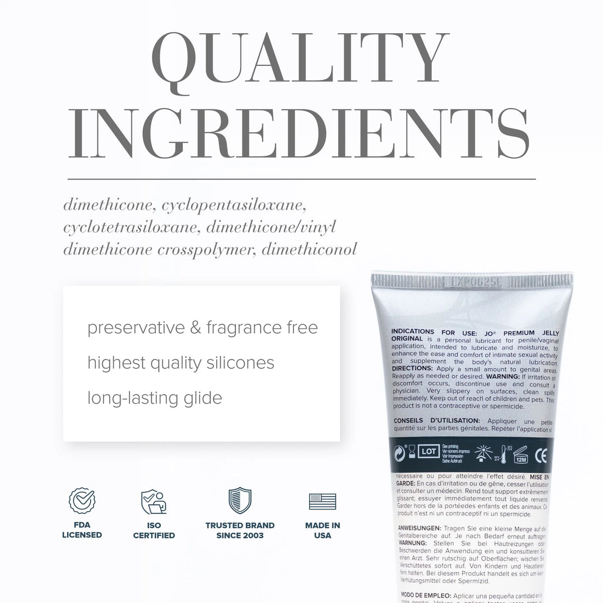 JO Premium Jelly Silicone Lubricant