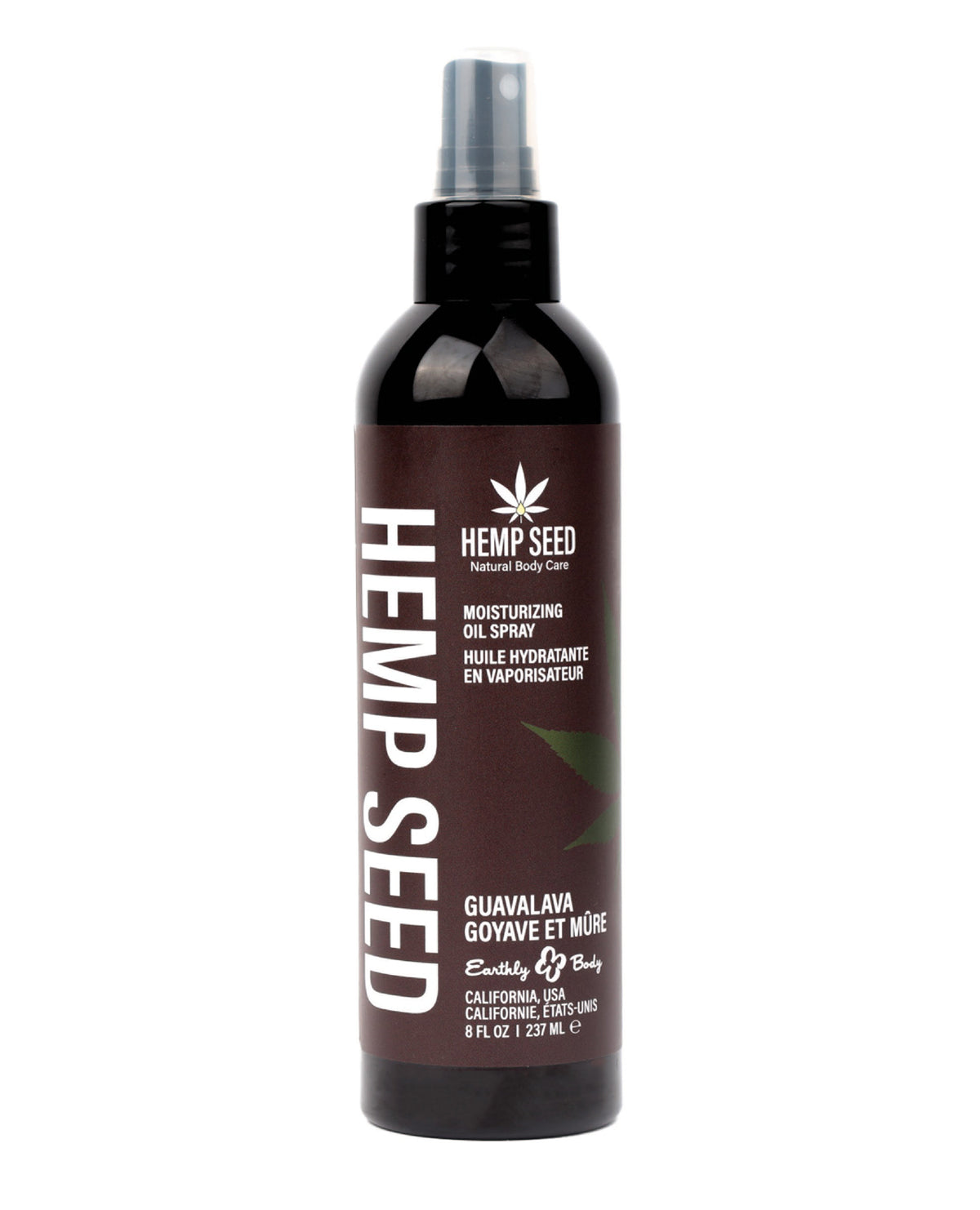 Hemp Seed product bottle on a white background