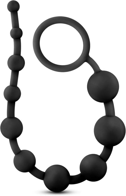 Anal Adventure Platinum Silicone 10 Anal Beads