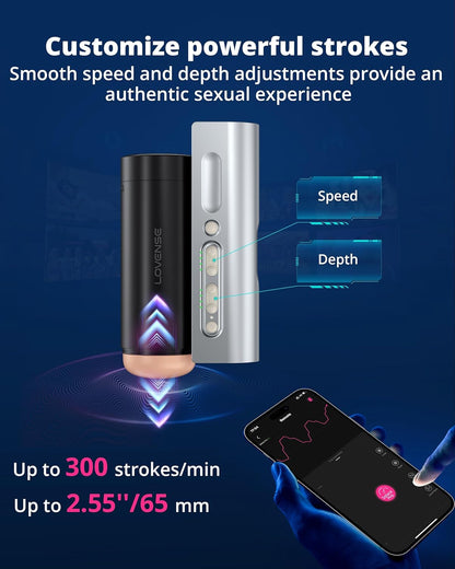 Lovense Solace Rechargeable Thrusting Pussy Masturbator