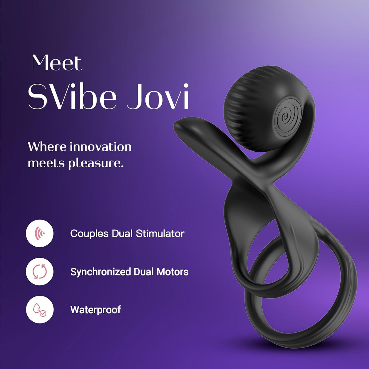 SVibe Snail JOVI Arc Couples Ring