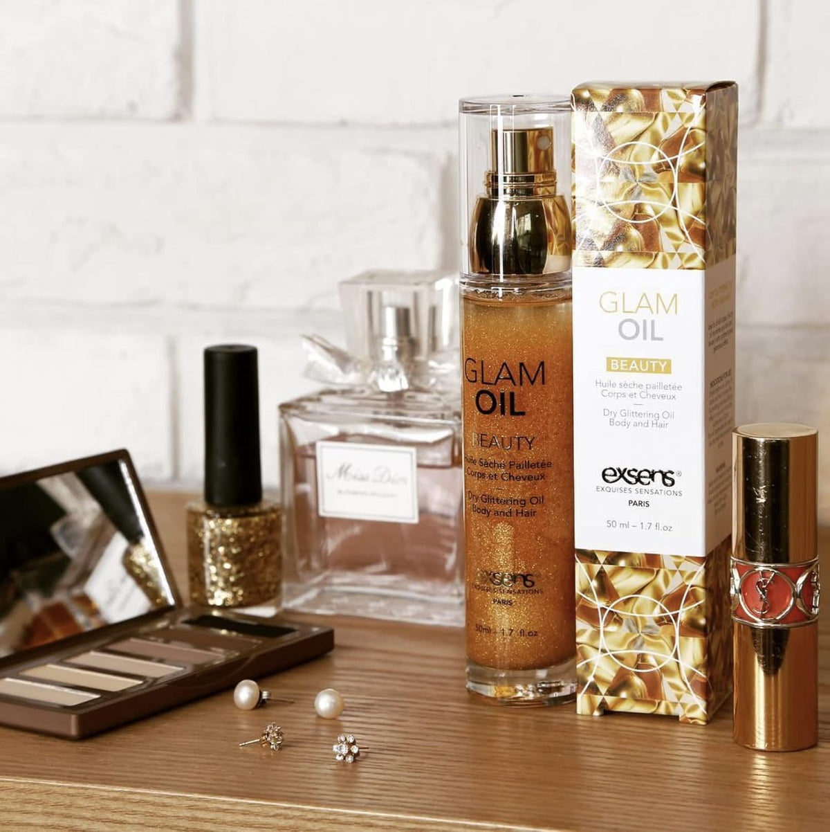 EXSENS of Paris Beauty Glam Oil w/Glitter