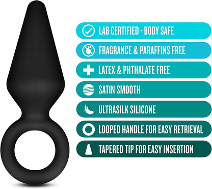 Anal Adventures Platinum Silicone Small Loop Plug