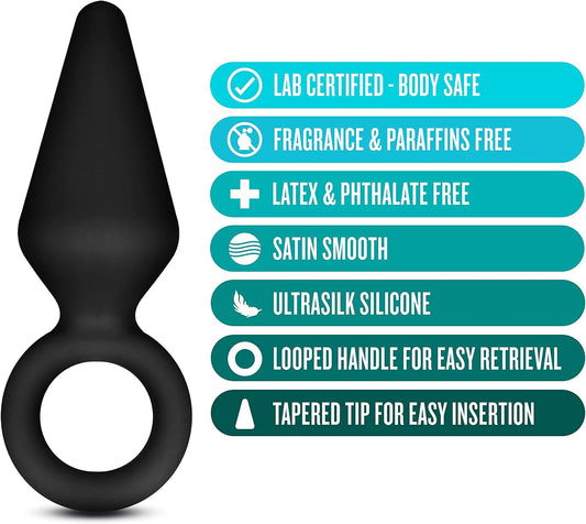 Anal Adventures Platinum Silicone Small Loop Plug