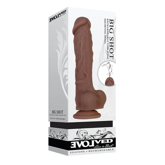 Big Shot Rechargeable Vibrating Silicone Squirting Dildo
