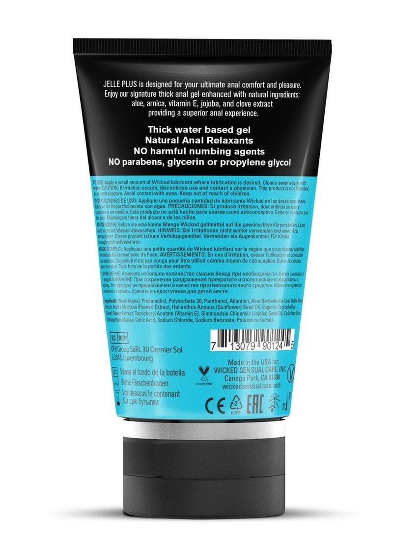 Wicked Aqua Jelle Plus Anal Lubricant with Relaxants