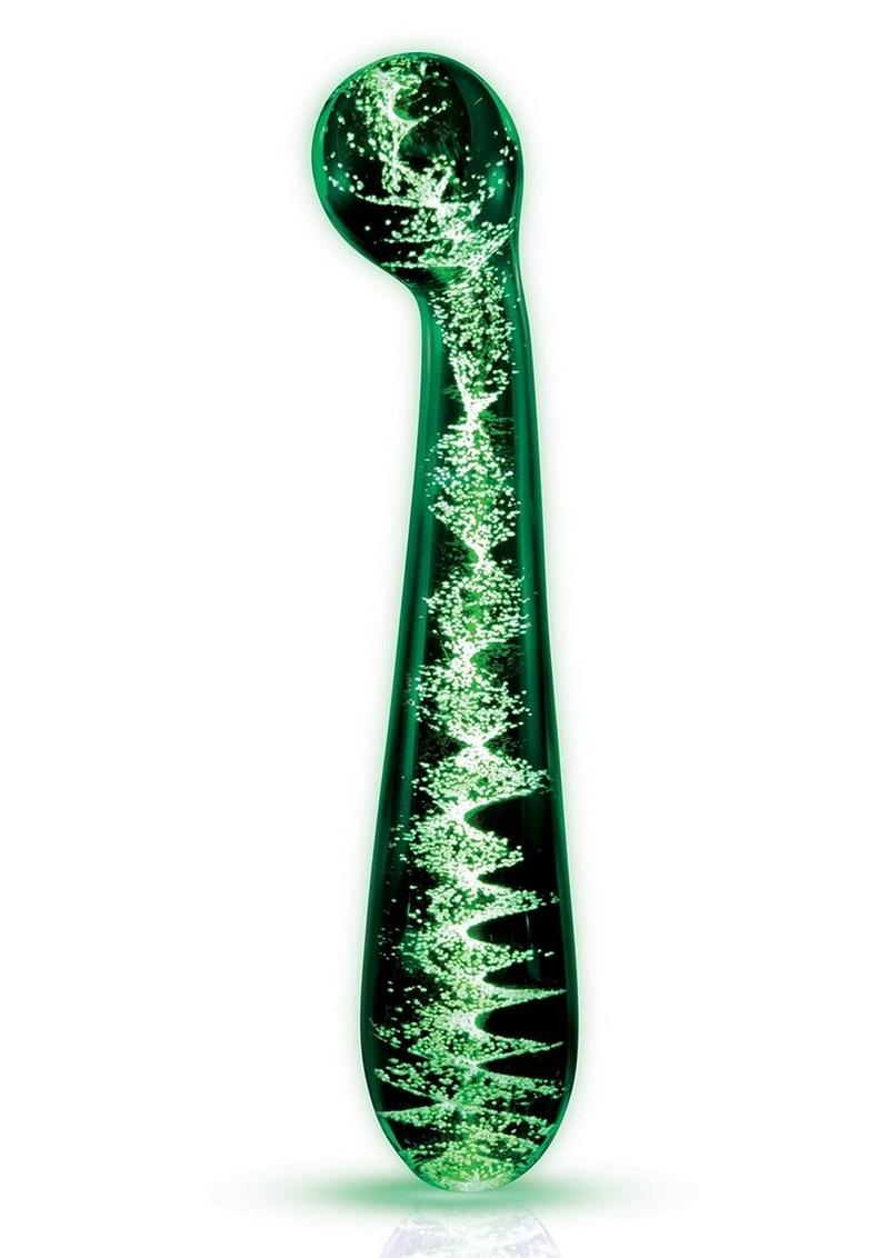 Firefly Glass G Spot Glow Wand-Clear Dildo