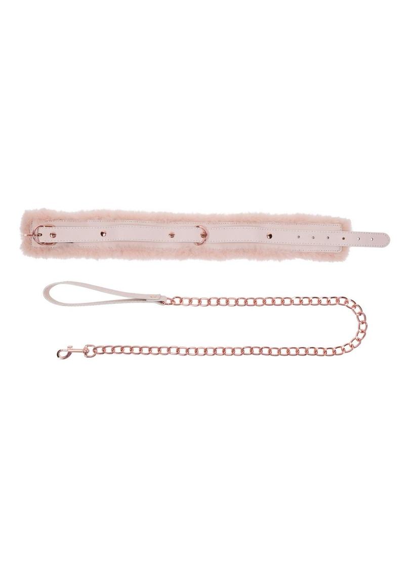 Sex & Mischief Peaches ‘n CreaMe Fur Collar & Leash
