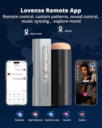 Lovense Solace Rechargeable Thrusting Pussy Masturbator