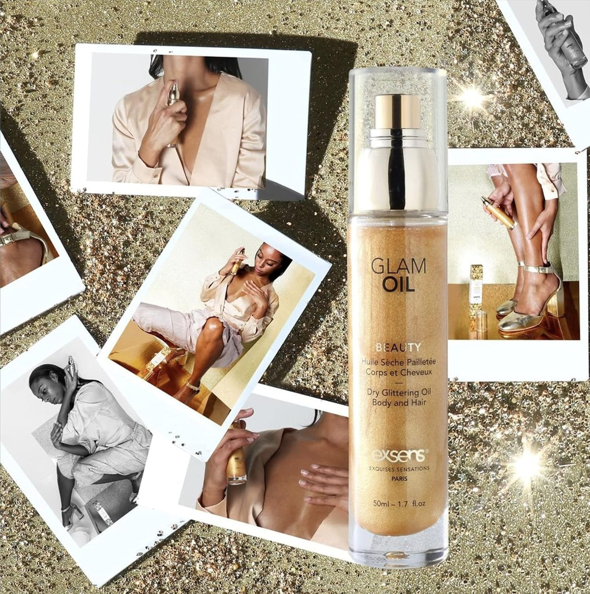EXSENS of Paris Beauty Glam Oil w/Glitter