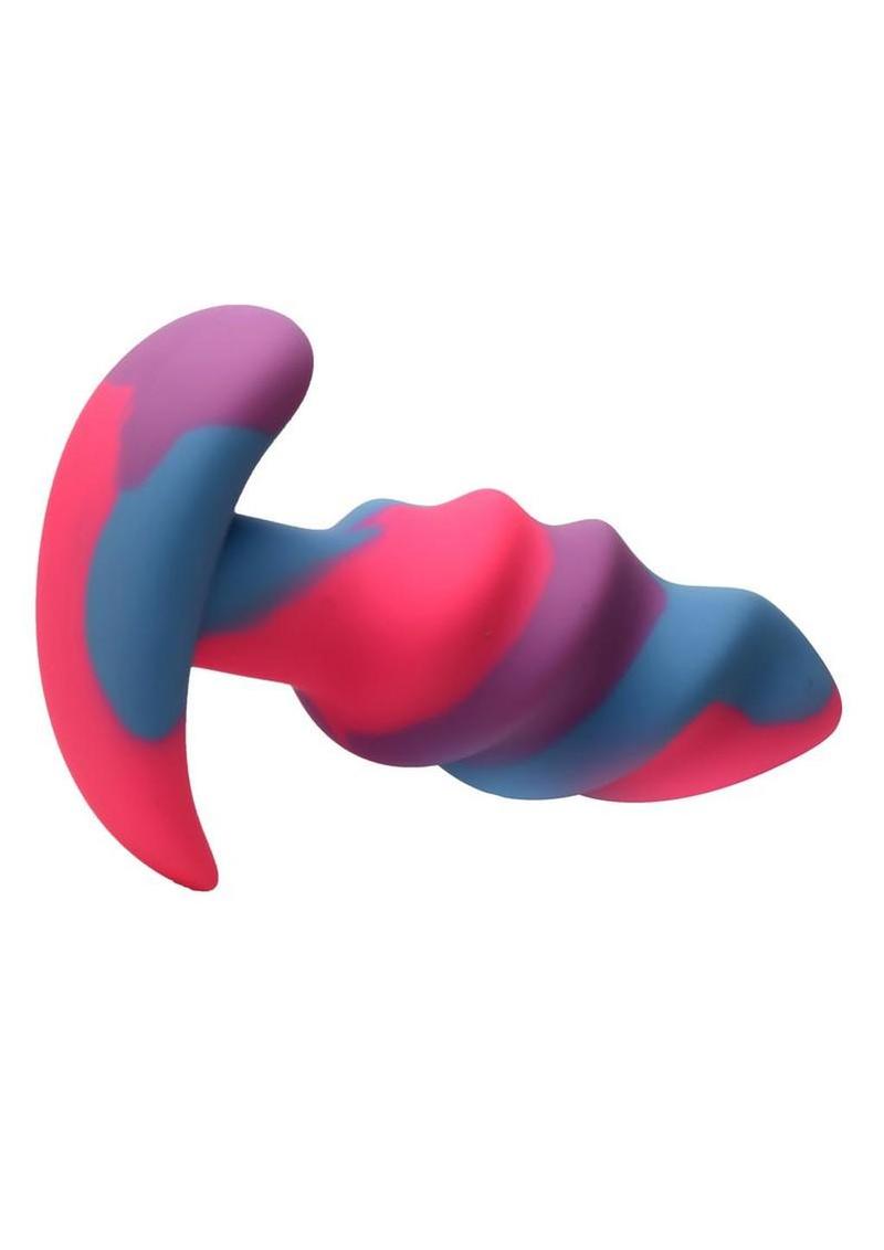 Creature Cocks Unicorn Swirl Silicone Small Butt Plug