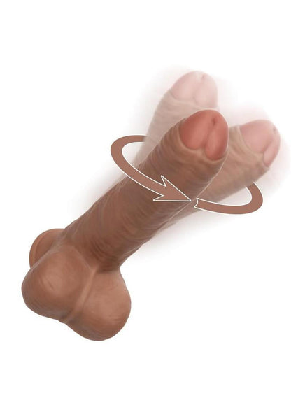 Working Stiff The Gyrating Bartender Rechargeable Dildo - Caramel