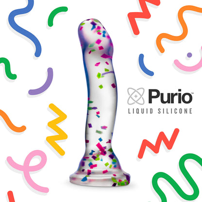 Neo Elite Glow in the Dark Hanky Panky Dildo-Confetti