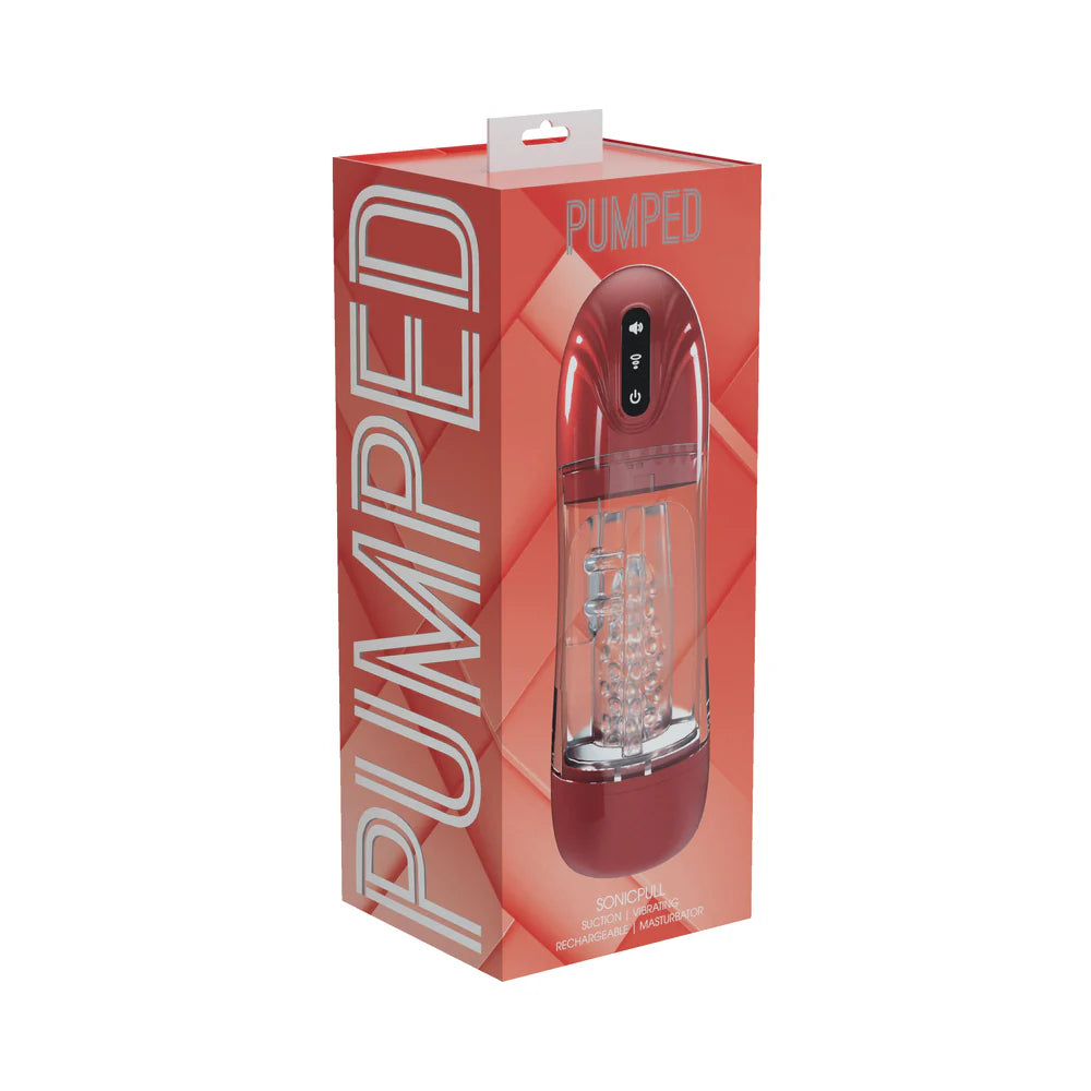 PUMPED SonicPull Masturbator Suction Vibration Multimedia Enhanced