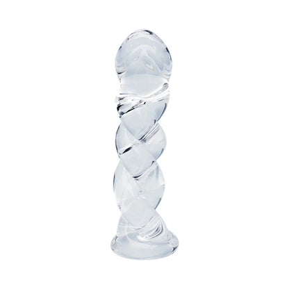 Clarity Seraphic Braid Glass Dildo