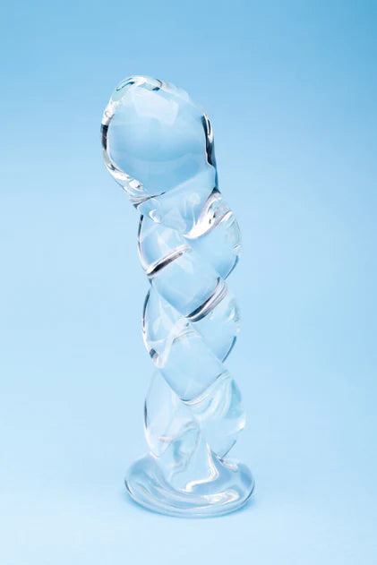 Clarity Seraphic Braid Glass Dildo