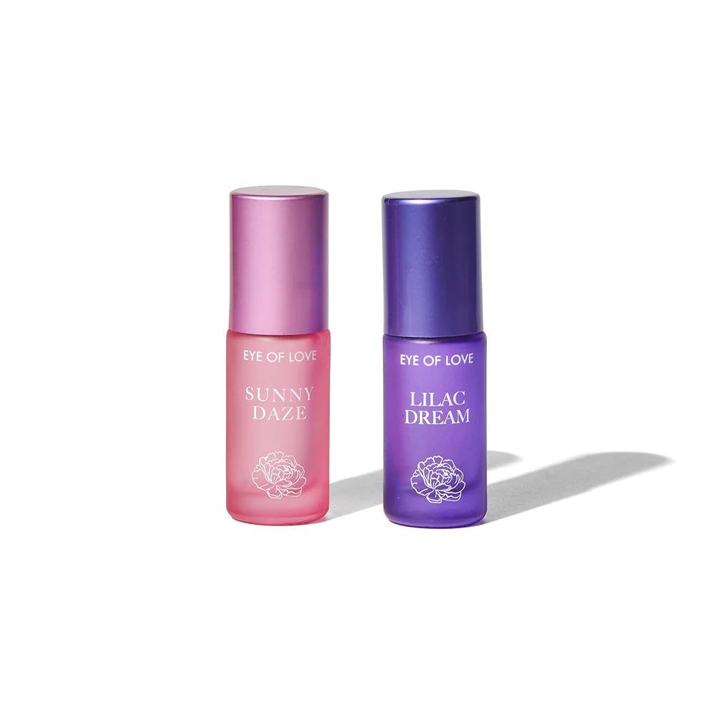 Eye of Love Pheromone Parfum Set 0.34 oz. Roll-On Sunny Daze/Lilac Dream