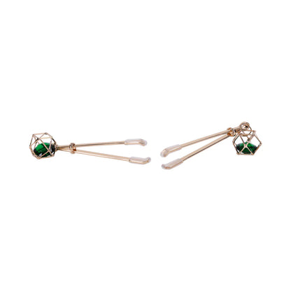 Sportsheets Sex & Mischief Indica Crystal Nipple Clips