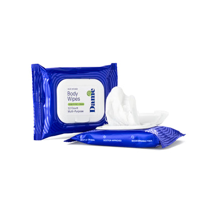 Dame Body Wipes 12ct Aloe & Cucumber