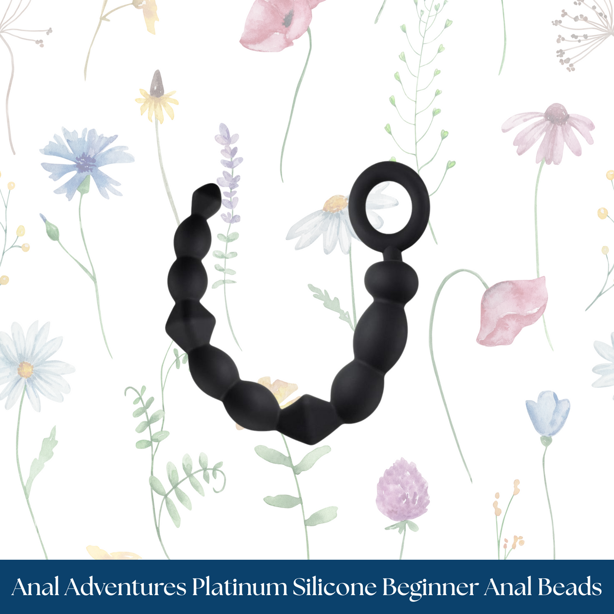 Anal Adventures Platinum Silicone Beginner Anal Beads