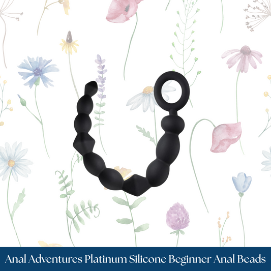 Anal Adventures Platinum Silicone Beginner Anal Beads