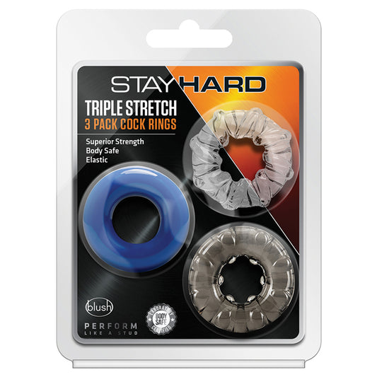 Stay Hard Triple Stretch Cock Rings