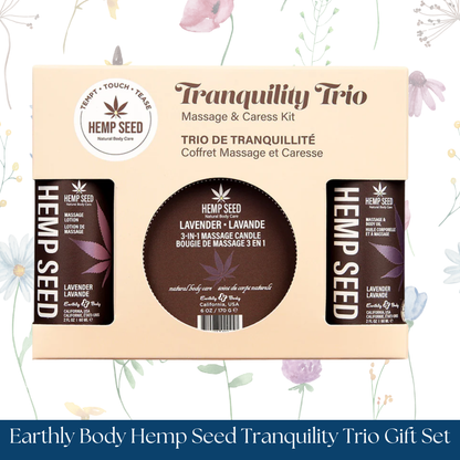 Earthly Body Hemp Seed Tranquility Trio Gift Set
