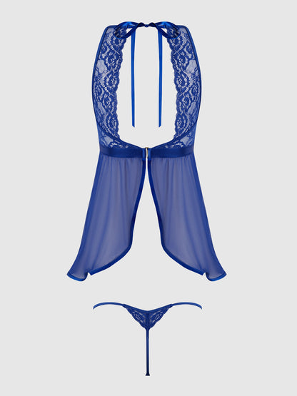 NATASHA LACE & MICRO BABYDOLL & G-STRING SET