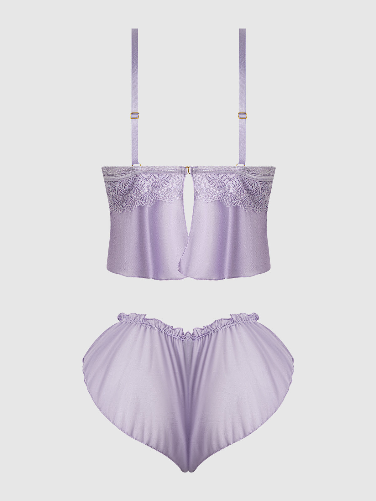 VIVIENNE LACE & MESH CAMI & TAP SHORT SET