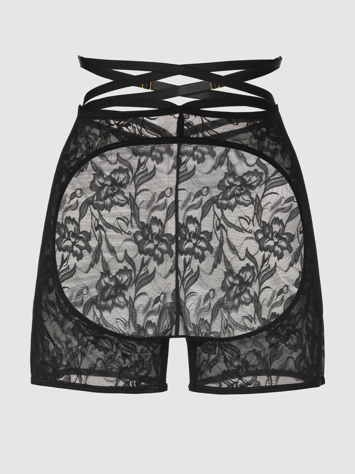 FLORA BACKLESS LACE BIKESHORT
