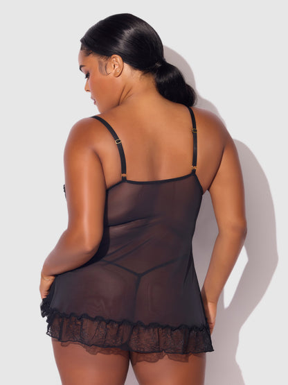 KIKI LACE BABYDOL & G-STRING SET