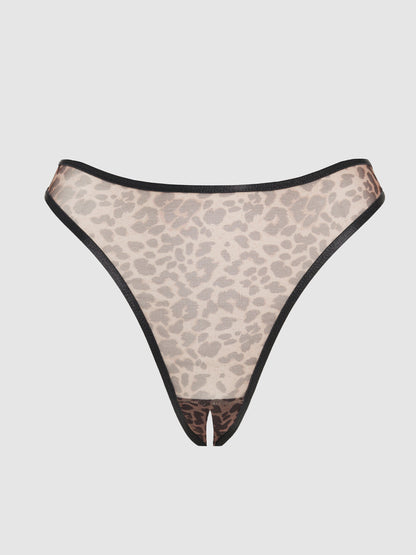 CHANTAL MESH CROTCHLESS THONG