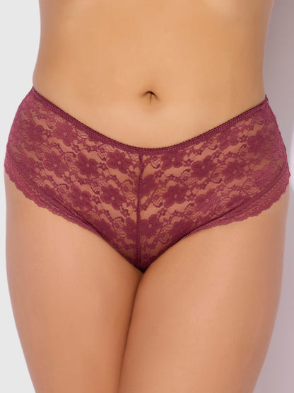 CAITLIN LACE CHEEKY WITH MESH LINING