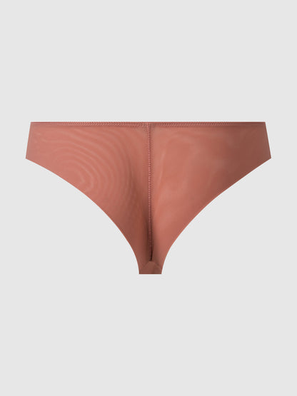 QUIN NO SHOW MICRO & MESH BACK TANGA